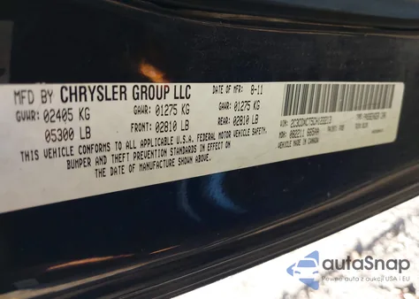 2012 Dodge Charger R/T из США, поврежденный, VIN 2C3CDXCT5CH122213